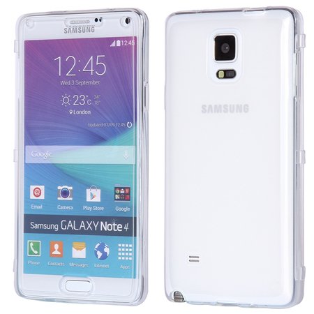 For Samsung Note 4 Case Ultra Thin Transparent Clear Soft Case For 32250049534-5-White