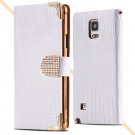 Luxury Glitter Shining Diamond Rhinestone Pu Leather Case For Sams 32255506690-3-White