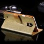 Note 4 Diamond Case Shinny Star Luxury Pu Leather Case For Samsung 32276120550-4-Black