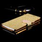 Note 4 Diamond Case Shinny Star Luxury Pu Leather Case For Samsung 32276120550-4-Black