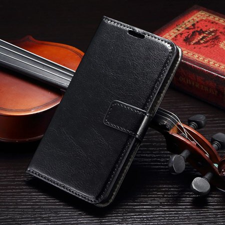 Luxury Top Quality Flip Pu Leather Case For Samsung Galaxy A5 A500 32302440748-1-Black