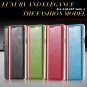 Luxury Retro White And Red Stripe Pu Flip Leather Case For Samsung 32259615477-3-Green
