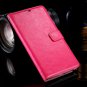 For Samsung Note 4 Case Luxury Retro Pu Flip Leather Case For Sams 32276248490-6-Hot Pink