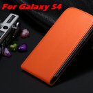 Slim Flip Korean Genuine Split Leather Case For Samsung Galaxy S4  1777367961-7-orange for S4