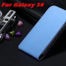 Retro Luxury Korean Genuine Flip Leather Case For Samsung Galaxy S 1776235302-15-blue for S4