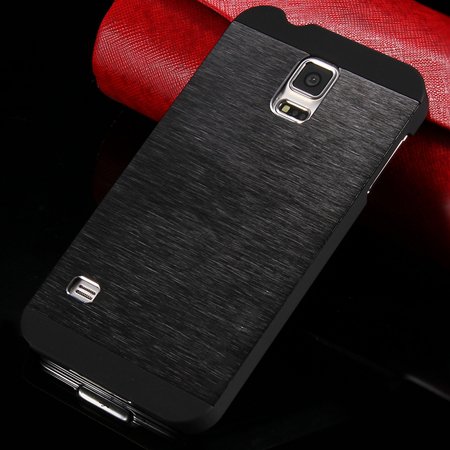 For S5 Case Luxury Cool Gold Brush Metal Case For Samsung Galaxy S 32270941266-1-Black