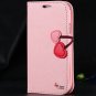 Girl'S Pink S4 Case Lovely Flip Pu Leather Case For Samsung Galaxy 1769343453-1-red