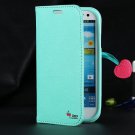 Girl'S Pink S4 Case Lovely Flip Pu Leather Case For Samsung Galaxy 1769343453-3-mint green