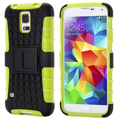 S5 Case Luxury Cool Pc Kichstand Hybrid Armor Case For Samsung Gal 32270519977-1-Green