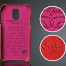 S5 Case Luxury Retro Lychee Pattern Geniune Leather Case For Samsu 2047110244-2-Red