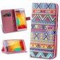 Note 3 Case Retro Chinese Folk Printed Pattern Pu Leather Case For 2044311085-6-Many Owls