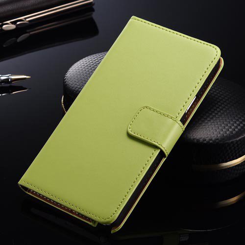 Luxury Flip Genuine Leather Case For Samsung Galaxy S6 G9200 Stand 32299115136-10-Green