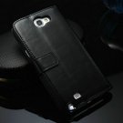 Luxury Vintage Leather Wallet Stand Case For Samsung Galaxy Note 2 695649905-1-Black