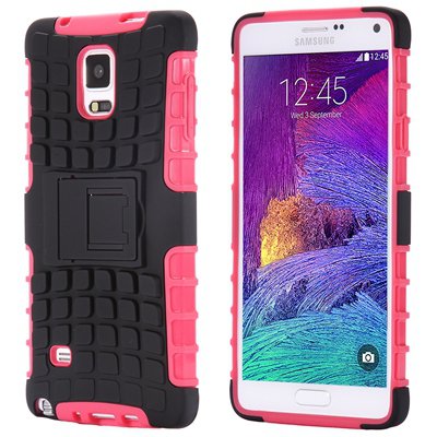 Note 4 Case Luxury Pc + Tpu Hybrid Hard Armor Case For Samsung Gal 32267228016-1-Pink