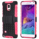 Note 4 Case Luxury Pc + Tpu Hybrid Hard Armor Case For Samsung Gal 32267228016-1-Pink