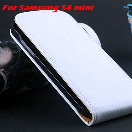 Slim Flip Korean Genuine Split Leather Case For Samsung Galaxy S4  1777367961-16-white for S4 MINI