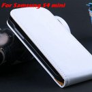 Slim Flip Korean Genuine Split Leather Case For Samsung Galaxy S4  1777367961-16-white for S4 MINI