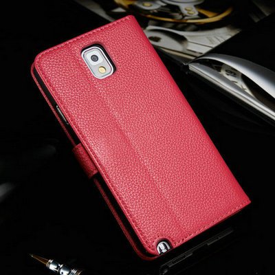 Wallet Style Pu Leather Case For Samsung Galaxy Note 3 N9000 Litch 1304856341-4-rose