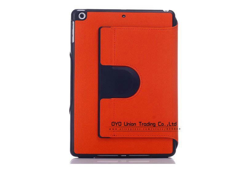 Durable Top Quality Fashion Case For Apple Ipad Air, 360 Rotating  1491489718-10-orange