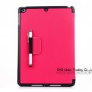 Two Folders Stand Jean Case For New Apple Ipad Air, Slim Sleep/Wak 1491238084-7-rose
