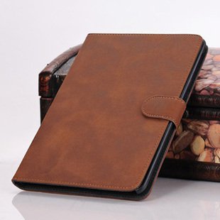 Vintage Retro Leather Case For Ipad Mini 1 / 2 3 Retina With Stand 692353818-3-light brown