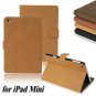 Vintage Retro Leather Case For Ipad Mini 1 / 2 3 Retina With Stand 692353818-3-light brown