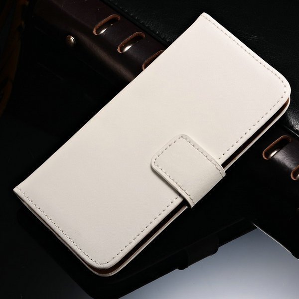Flip Wallet Genuine Leather Case For Htc One 2 M8 Mini Cover Stand 32247701452-2-white M8 Mini Case