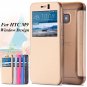 Luxury Front Window View Smart Pu Leather Case For Htc One M9 Slee 32326175478-1-Black