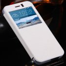 Luxury Front Window View Smart Pu Leather Case For Htc One M9 Slee 32326175478-2-White
