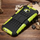 M8 Hard Back Case Luxury Retro Slip-Proof Kick-Stand Case For Htc  32295588948-3-Green