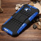 M8 Hard Back Case Luxury Retro Slip-Proof Kick-Stand Case For Htc  32295588948-4-Blue