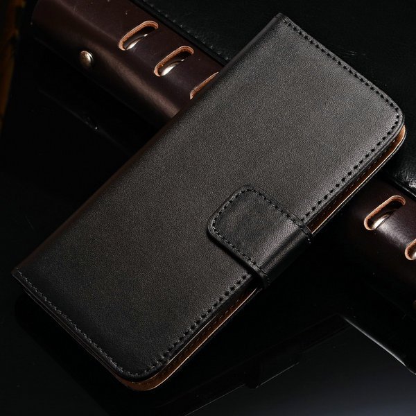 Flip Wallet Genuine Leather Case For Htc One 2 M8 Mini Cover Stand 32247701452-1-black M8 Mini Case