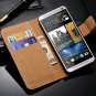 Flip Wallet Genuine Leather Case For Htc One 2 M8 Mini Cover Stand 32247701452-1-black M8 Mini Case