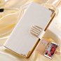 Bling Shining Phone Bag Rhinestone Pu Leather Case For Lg Optimus 32250501735-2-white case