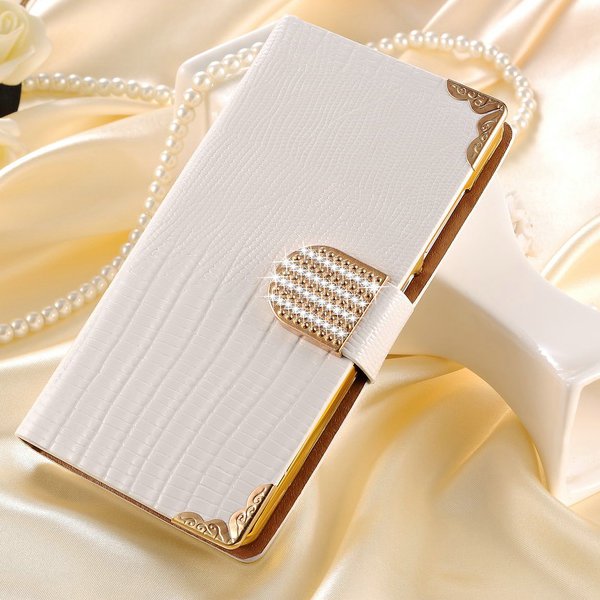 Luxury Wallet Style Bling Pu Leather Case For Lg Optimus L5 Ii 2 E 32250505082-2-white case