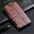 Luxury Vintage Stand Wallet Pu Leather Case For Sony Xperia Z L36H 1164444735-3-Brown