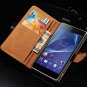 Genuine Leather Wallet Case For Sony Xperia Z2 D6502 L50W L50 With 1897604415-1-Style 1 black
