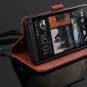 Fashion Cross Pattern Flip Leather Wallet Case For Htc One M7 With 1165426966-6-Red