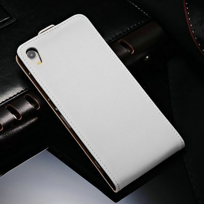 Genuine Leather Wallet Case For Sony Xperia Z2 D6502 L50W L50 With 1897604415-6-Style 2 white
