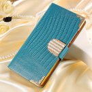 Fashion Wallet Style Bling Pu Leather Case For Nokia Lumia 635 630 32251088102-3-blue case