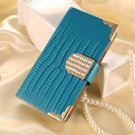 Fashion Wallet Style Bling Pu Leather Case For Motorola Moto G2 Xt 32227559161-3-blue