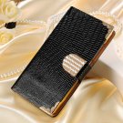 Luxury Bling Wallet Flip Leather Case For Motorola Moto X 2014 Xt1 32303405177-1-Black