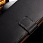 Luxury Genuine Leather Wallet Case For Xiaomi Mi4 Flip Leather Cov 32300555360-1-Black
