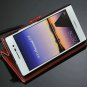 Vintage Wallet Style Leather Case For Huawei Ascend P7 Phone Bag W 1902462201-6-red
