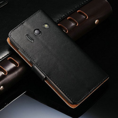 Genuine Leather Case For Huawei Ascend Y300 U8833 T8833 Wallet Pho 2023838594-1-black