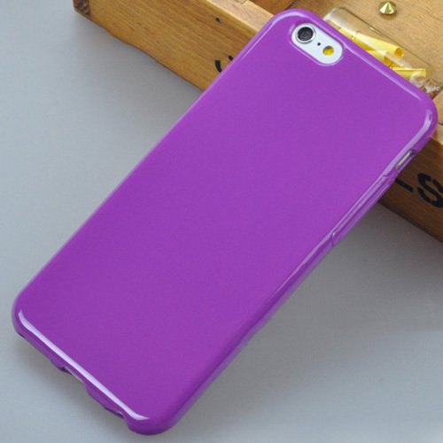 Phone Cases For Iphone 6 Case Silicon Candy Color Cover Case Mobil 2038646886-6-Lavender