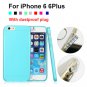 Phone Cases For Iphone 6 Case Tpu Soft Frosted With Dust Plug Cove 32216271169-7-i6Plus Blue
