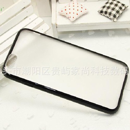 Phone Cases For Iphone 6 Case Candy Color Transparent Package Edge 2038649102-1-i6117Black