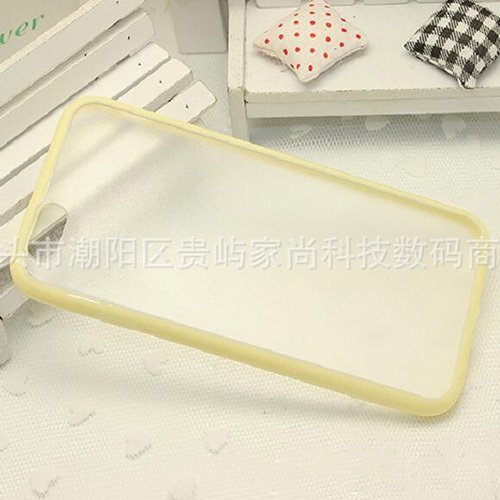 Phone Cases For Iphone 6 Case Candy Color Transparent Package Edge 2038649102-4-i6117Light Yellow
