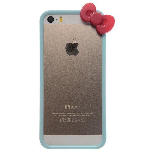 Phone Cases For Iphone 5 Case For Iphone 5S Cover Bowknot Bumper M 1790684923-8-5S165SkyBlue